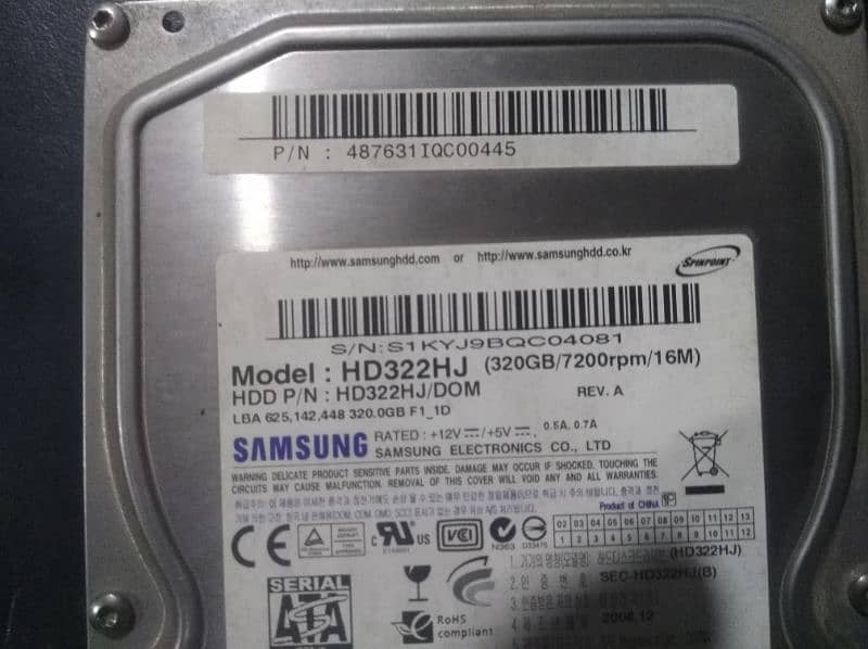 Hard 320GB 0