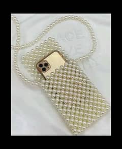 White pearl bag for girls 0