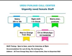 call center Urdu Punjabi