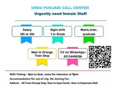 call center Urdu Punjabi