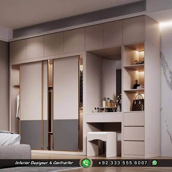 Wardrobes Designer - Almari - Cabinets - Wood Work (0333-5556007) 4