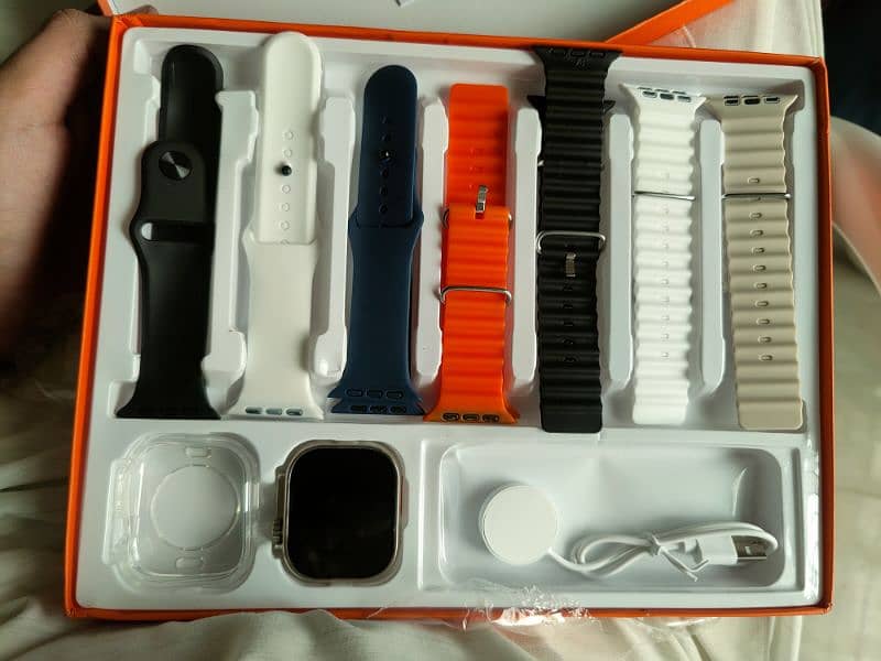 ultra 7 smart watch with 7 strap 0