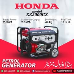 Honda Generator 2.5 KVA Ez3000cx Available at Agro Power