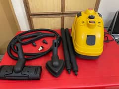 Yellow Colour Large Steam Cleaner with Accessories