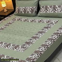 3pc coton petchwork Double Bed sheets