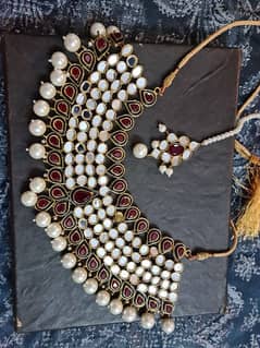 bridal kundan set ( jhoomer tika both available]