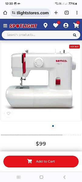 Semco Indigo Automatic Sewing Machine, Imported 10