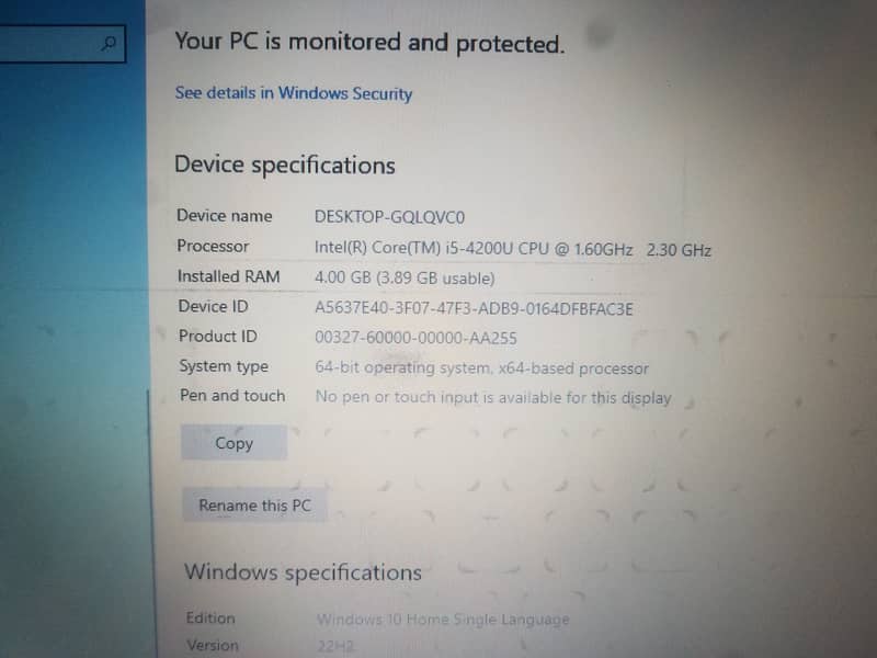 Dell Inspiron i5-3537 4th Generation. 4GB Ram, 500GB HDD. O3244833221 5