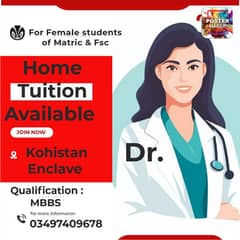 Home Tuition Available in Kohistan Enclave