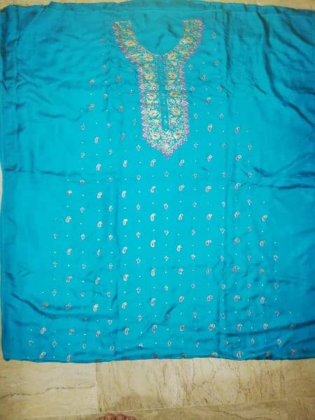 3 colours embroidery silk fabric 3