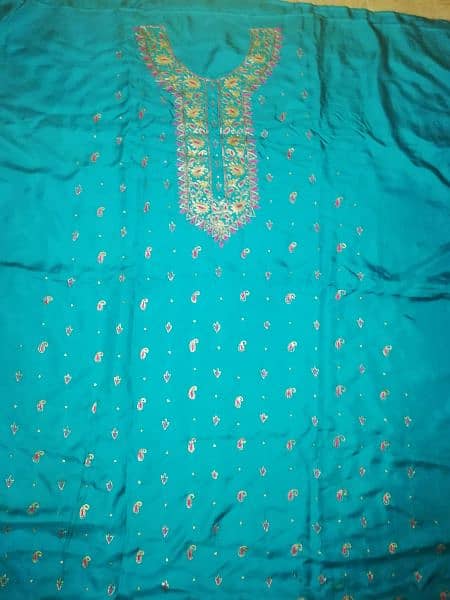 3 colours embroidery silk fabric 8