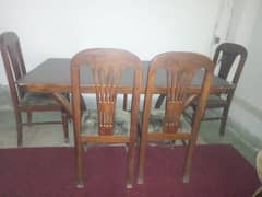 dining table, 6 chairs