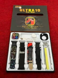 10 in 1 straps Ultra smart watch Amoled display