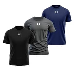 3 pcs Men's Dri Fit Printed T-shirt