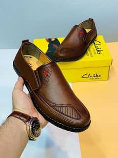 Men's leather flexible shoes