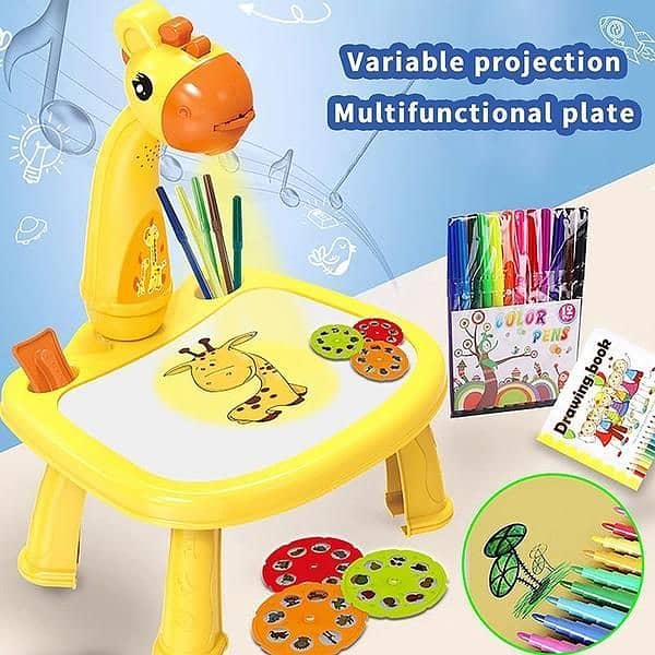 Kids Fun LED Projection Drawing Board Set 6