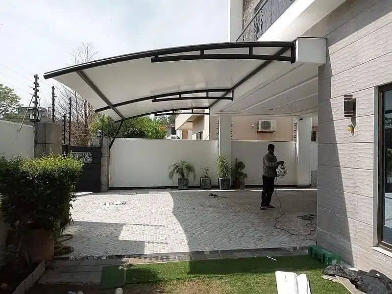 Car Parking Structure | Tensile Fabrics | Wall Mounted | Marquee Sheds 4