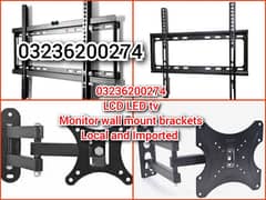 LCD LED tv monitor wall mount bracket imported adjustable and fix