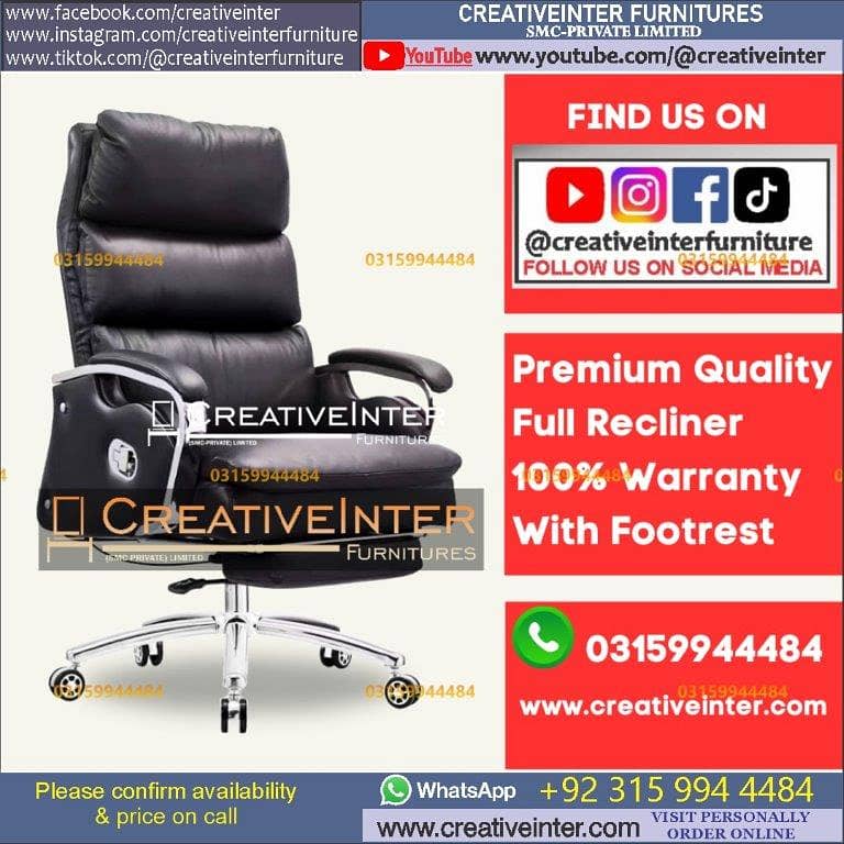 Office chair table CEO Executive Mesh Visitor Sofa revolving gaming 15