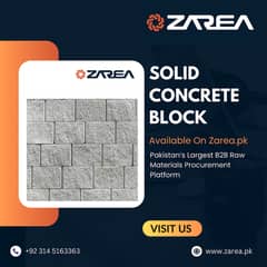 Solid Concrete Blocks Available on Zarea. pk