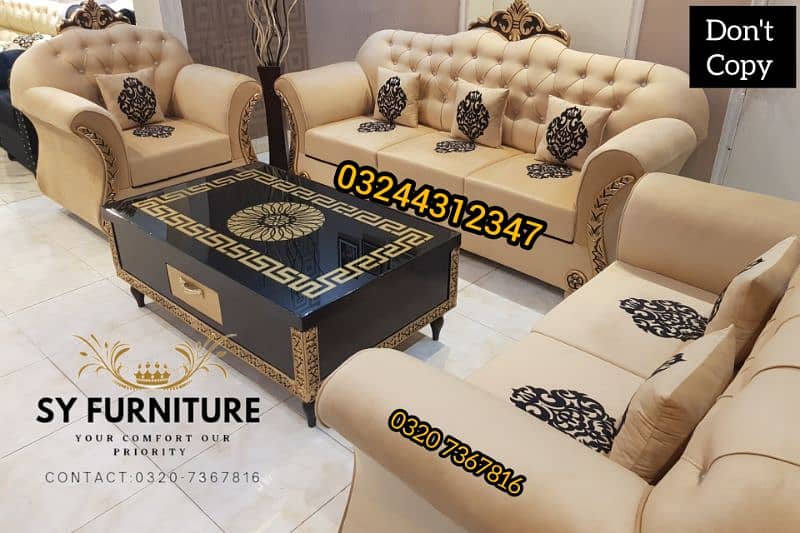 New Luxury 6 seater sofa set 4