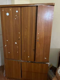 wooden cupboards