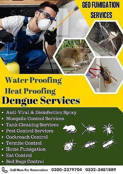 Termites/Cockroaches/Bed bugs/Rats & Dengue Services. 2