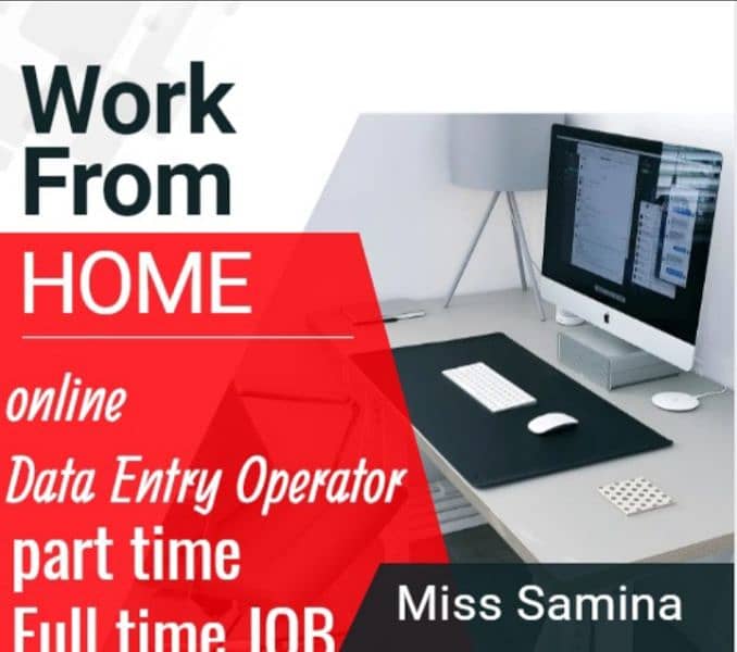 Simple typing job Ms word, Excel home base working for males & females 0