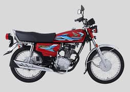 Honda MotorCycle CG-125 On Easy Installment Plan