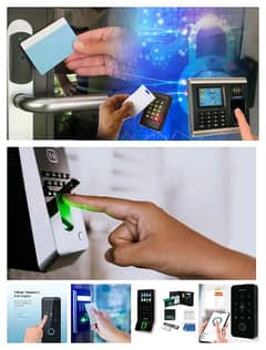 fingerprint/card/code electric door lock smart access control system