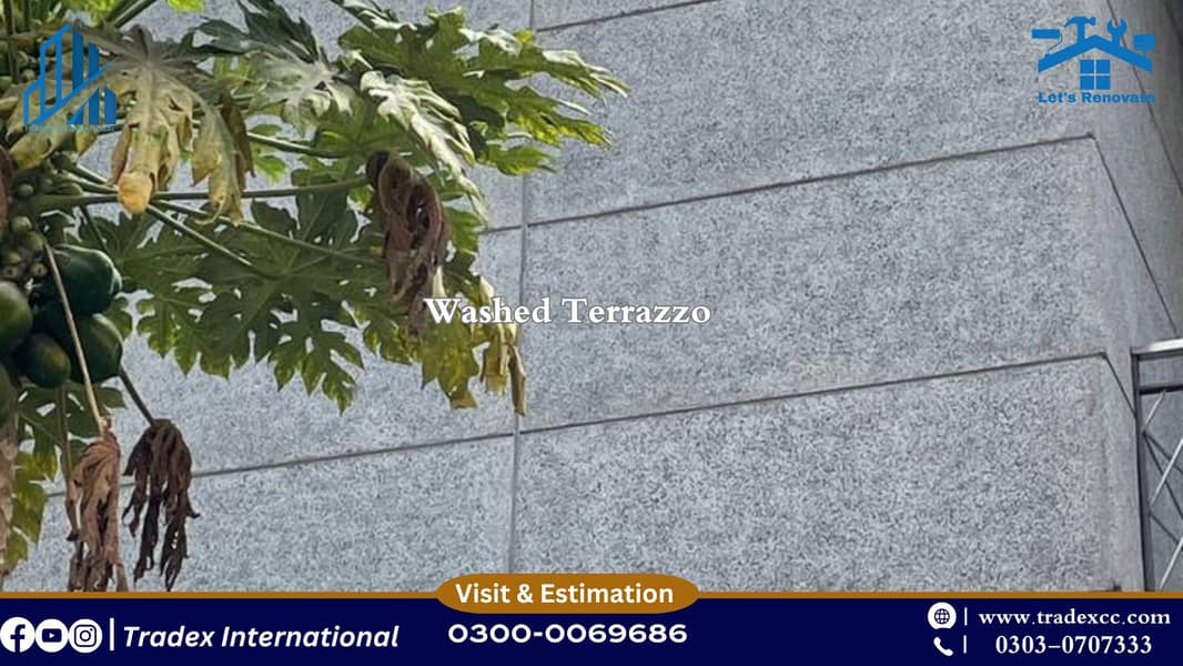 Washed terrazzo services - exposed aggregate - Texture Designing 13