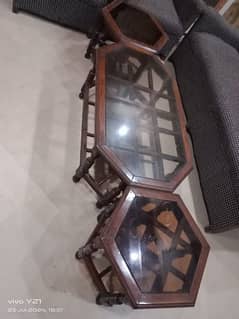 Set of Three tables in a good condition