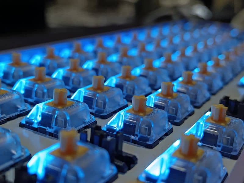 GK 61 Fastest gaming keyboard in Yellow switches for sale 1