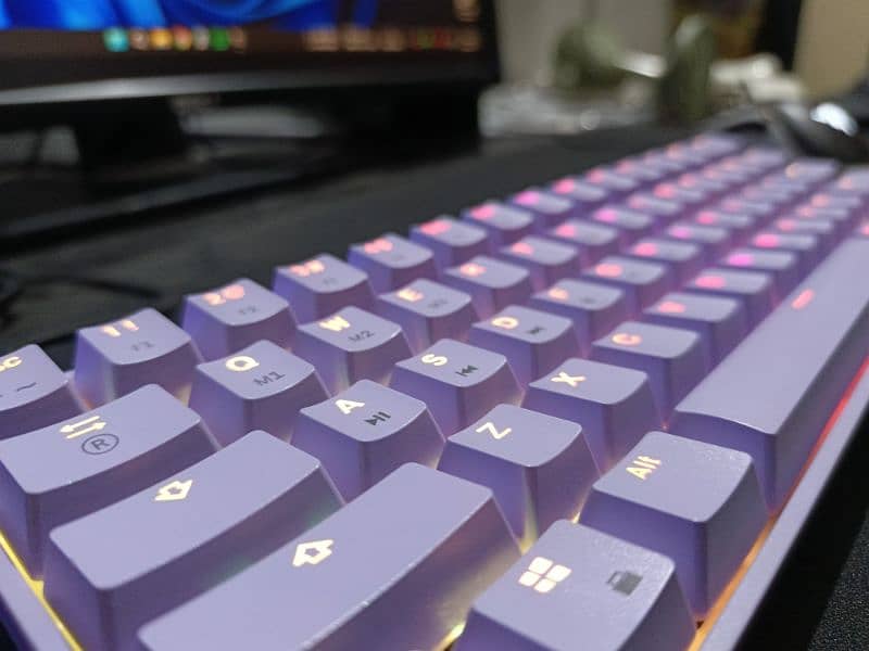 GK 61 Fastest gaming keyboard in Yellow switches for sale 3