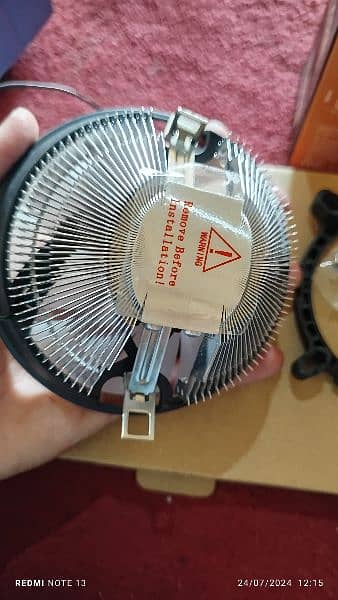 product name ' CPU COOLER '   model ' S3 led cooling fan 5