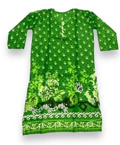 1 PC women's stitched Lown printed shirt