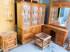 Handcrafted Diyar Wood Furniture Set
