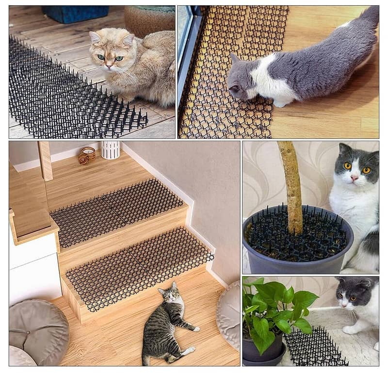 Anti Cat Dog Scarer Scat Spike Mat Repellent Outdoor Indoor Garden 2