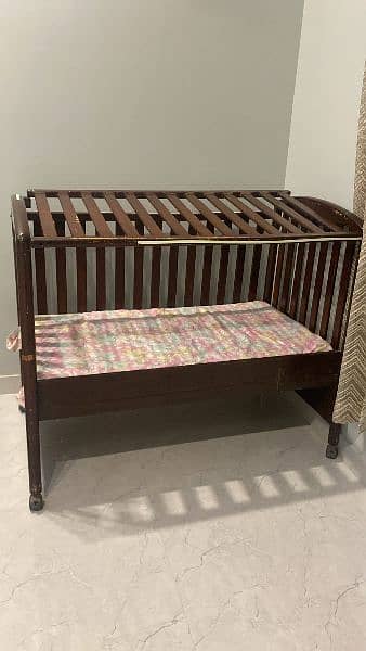 kids Baby Cot with New Mattress 5