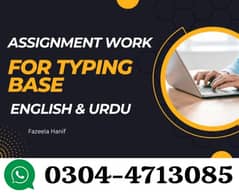 Assignment writing work Part Time/Full Time Daily payments