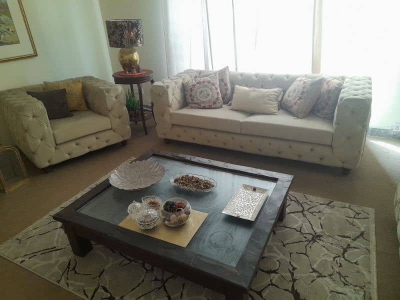 7 Seater Sofa Set chesterfield & Coffee table 1