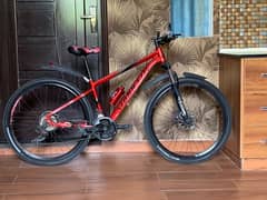 import by cycle full red body alminum