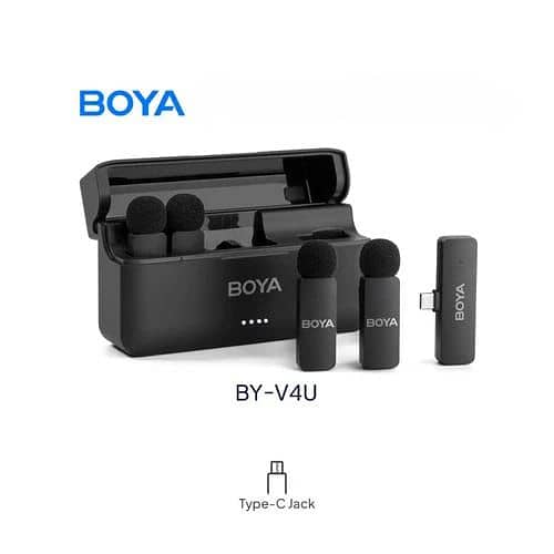 BOYA FOUR 4 WIRELESS MIC MICROPHONE TYPE C 2