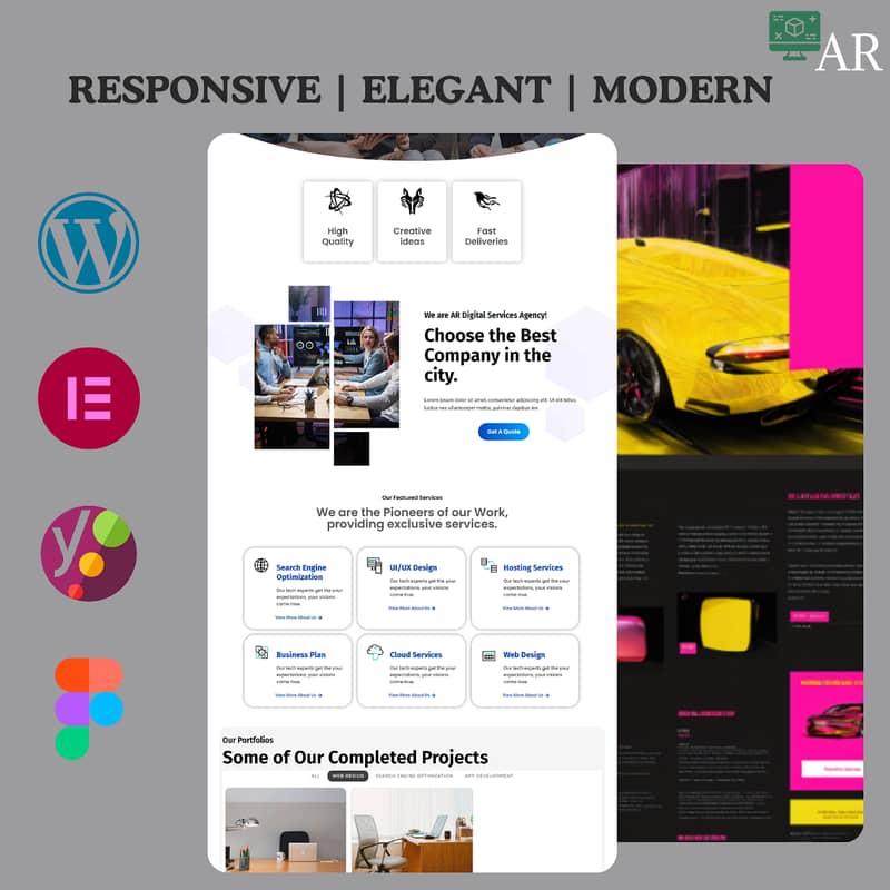 I Will Design & Develop a Modern Responsive WordPress Website 0