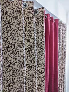3 pcs Valvet Jacquard Printed Quilt Indoor Home Curtains