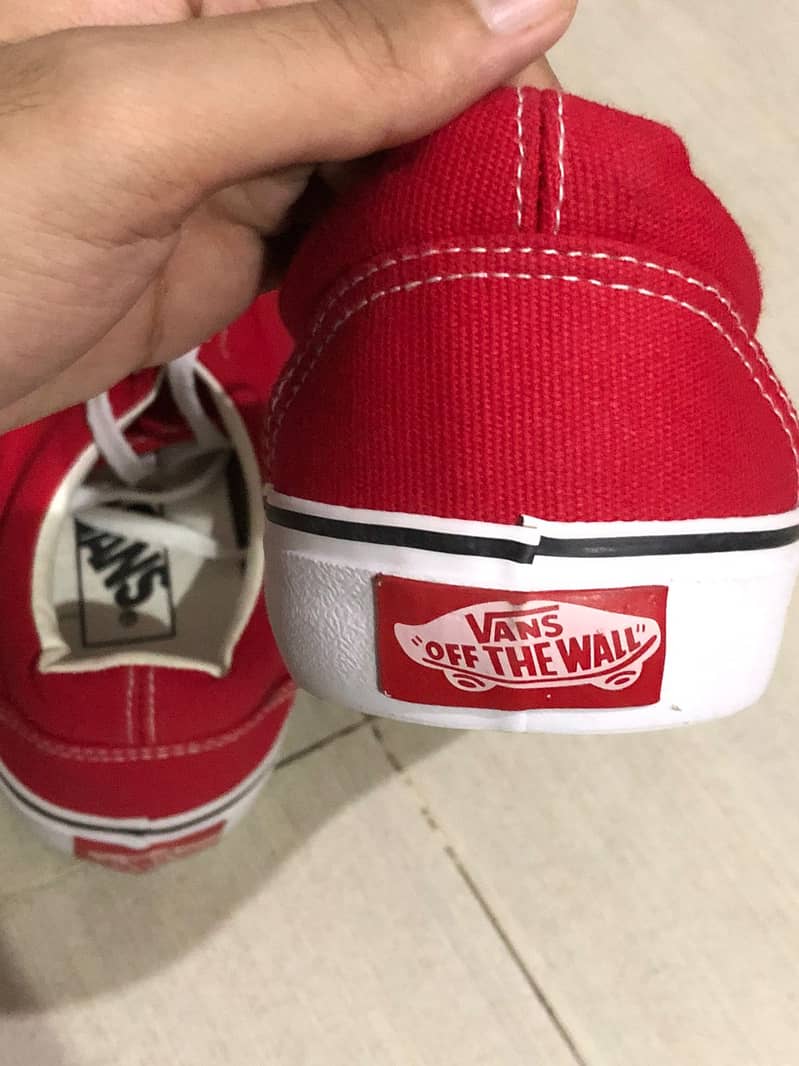 Vans Authentic Red Shoes 2