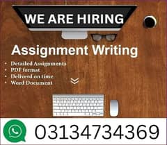 Assignment writing work Part Time/Full Time Weekly payments