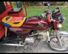 Loader Riksha with Honda cd 70 Bike 0