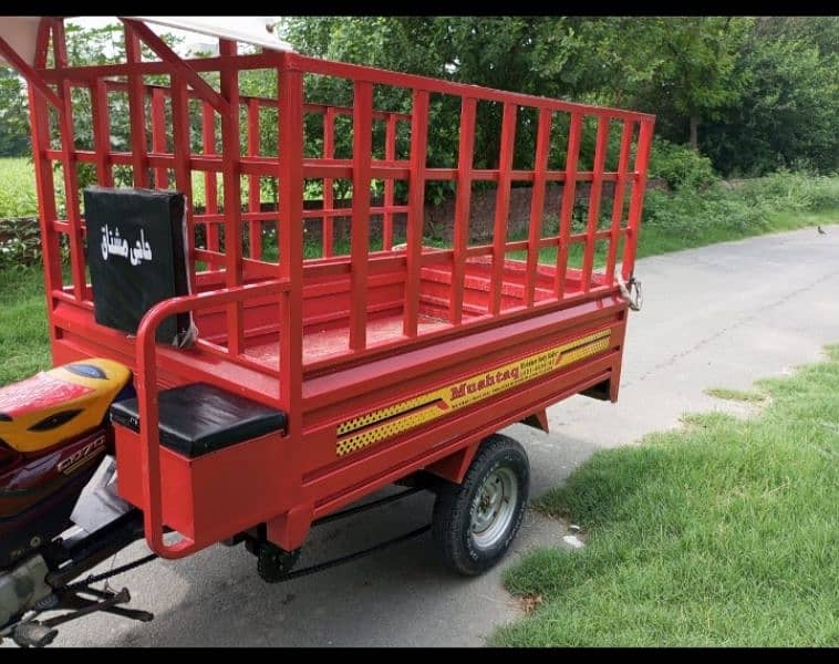 Loader Riksha with Honda cd 70 Bike 7