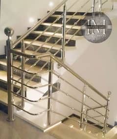 Stainless Steel Railing, Glass railing, Window Grill, Frame, Stairs